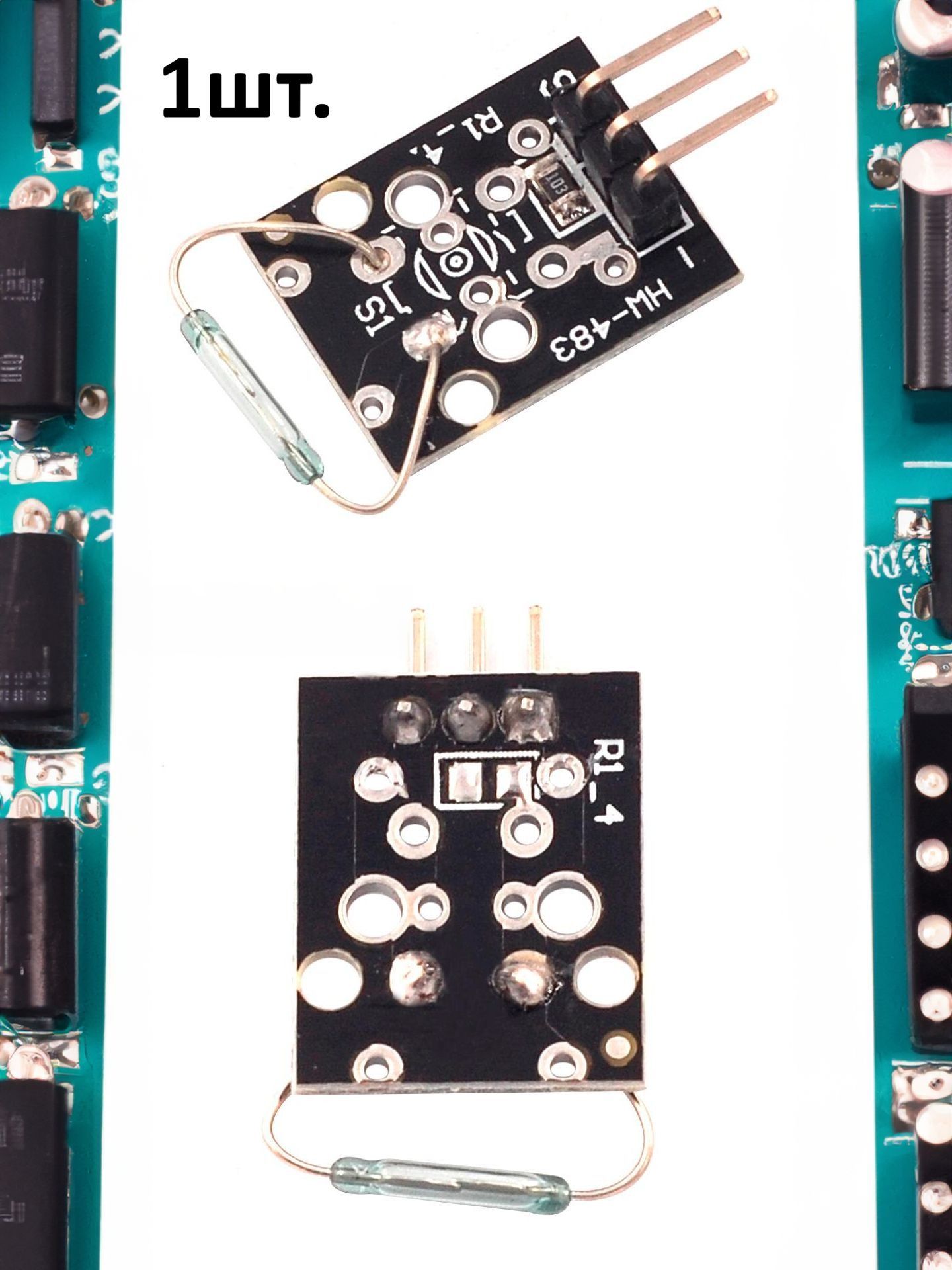 Модуль датчика магнитного поля с герконом KY-021 (HW-497) мини для Arduino картинка №1
