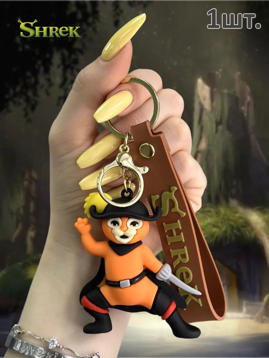 Брелок Кот подвеска для ключей, сумки, телефона картинка №1