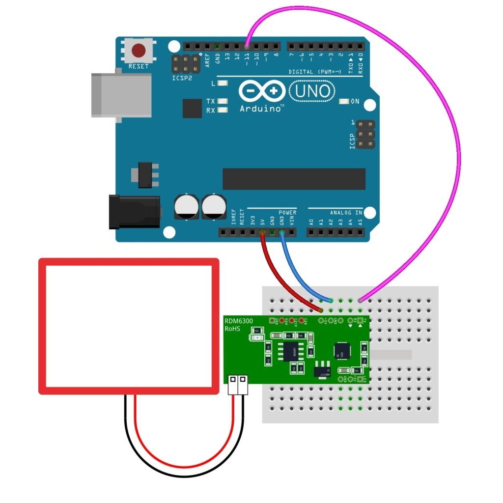 RDM6300 RFID ридер с UART-интерфейсом для Arduino картинка №2