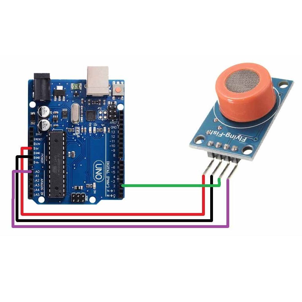Модуль датчика паров алкоголя/спирта MQ-3 для Arduino картинка №2