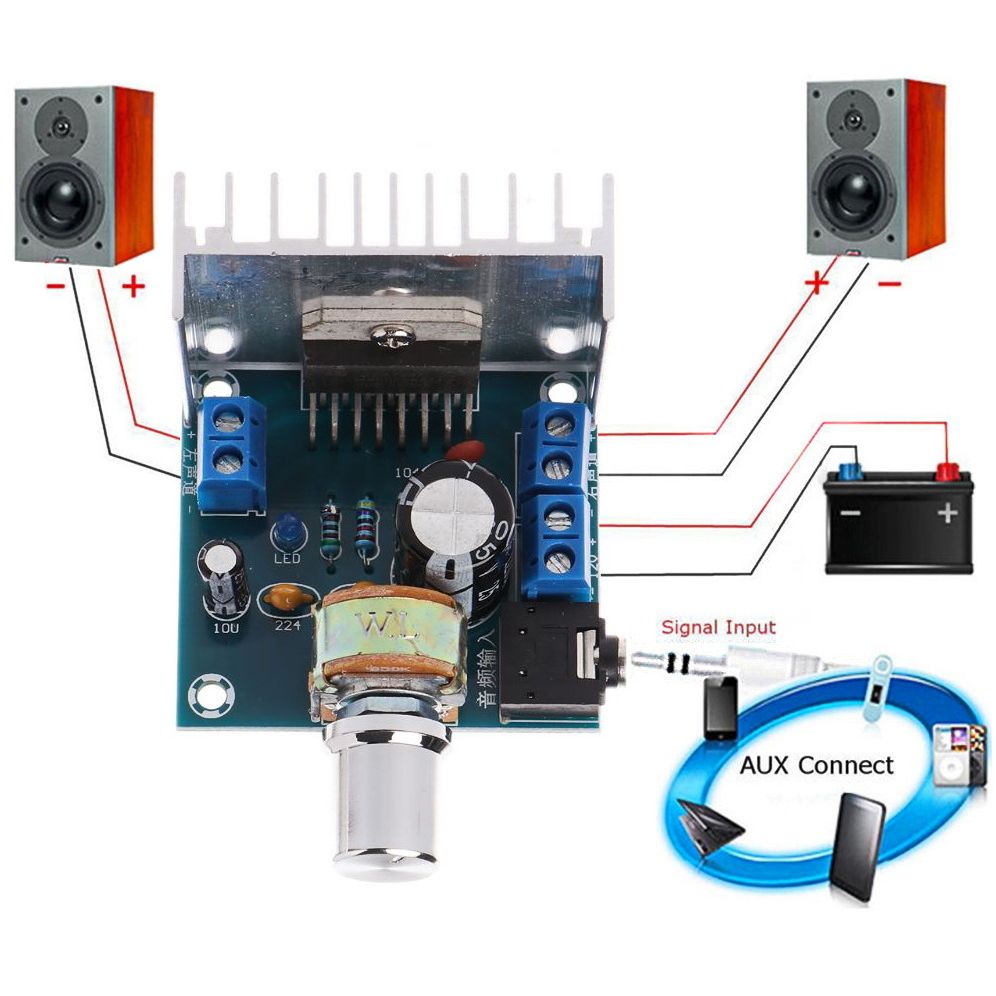 Стерео усилитель звука TDA7297 картинка №2