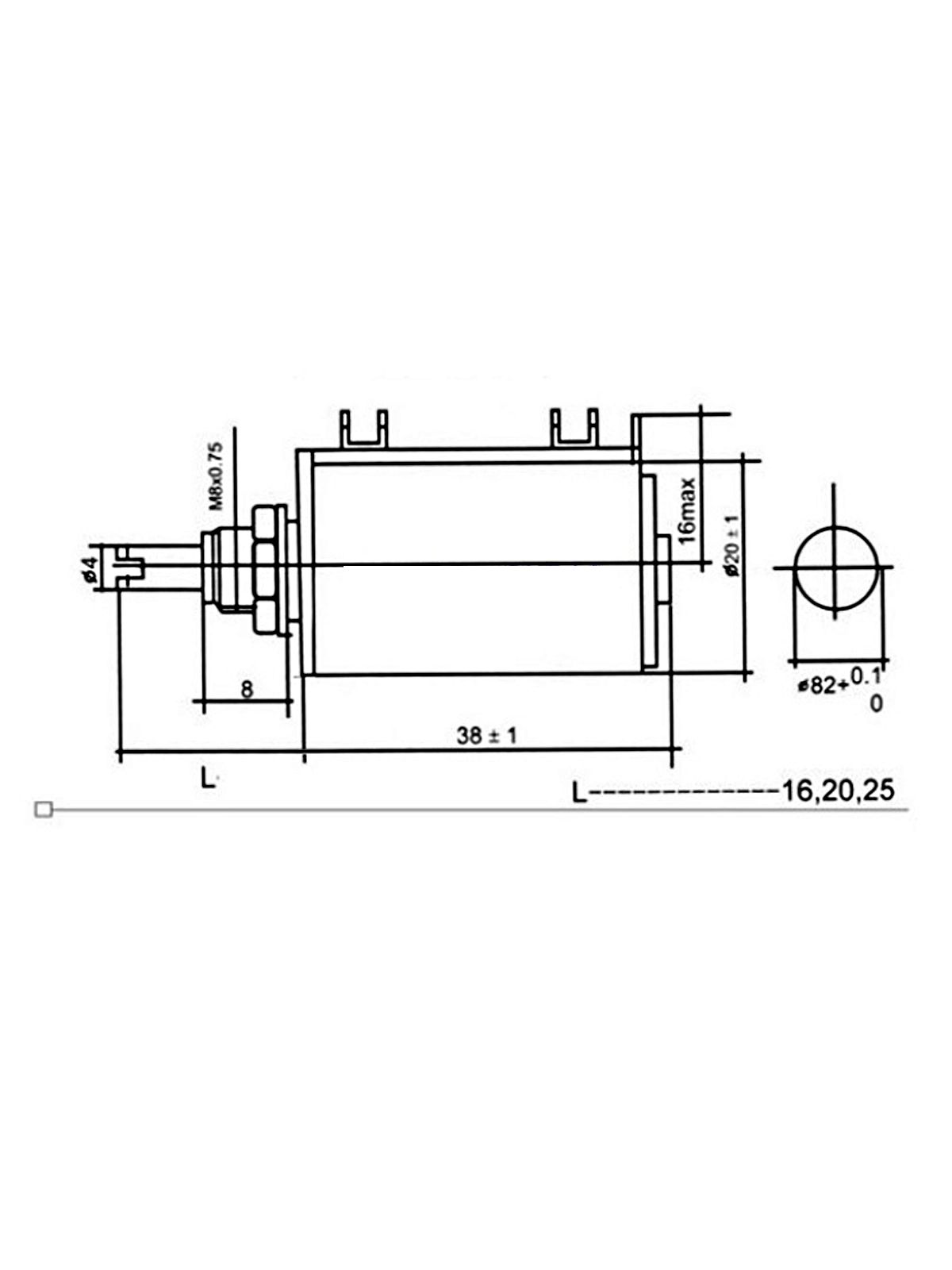 Многооборотный переменный резистор WXD3-13-2W 22 кОм картинка №2