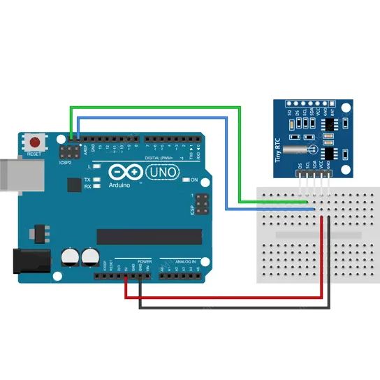 Модуль часов реального времени Tiny RTC I2C 24C32 DS1307 без батарейки для Arduino картинка №2