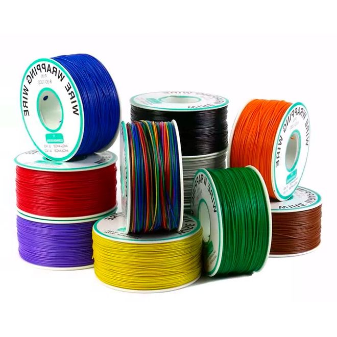 Провод электрический монтажный, 30AWG, 0.06 кв.мм белый картинка №2