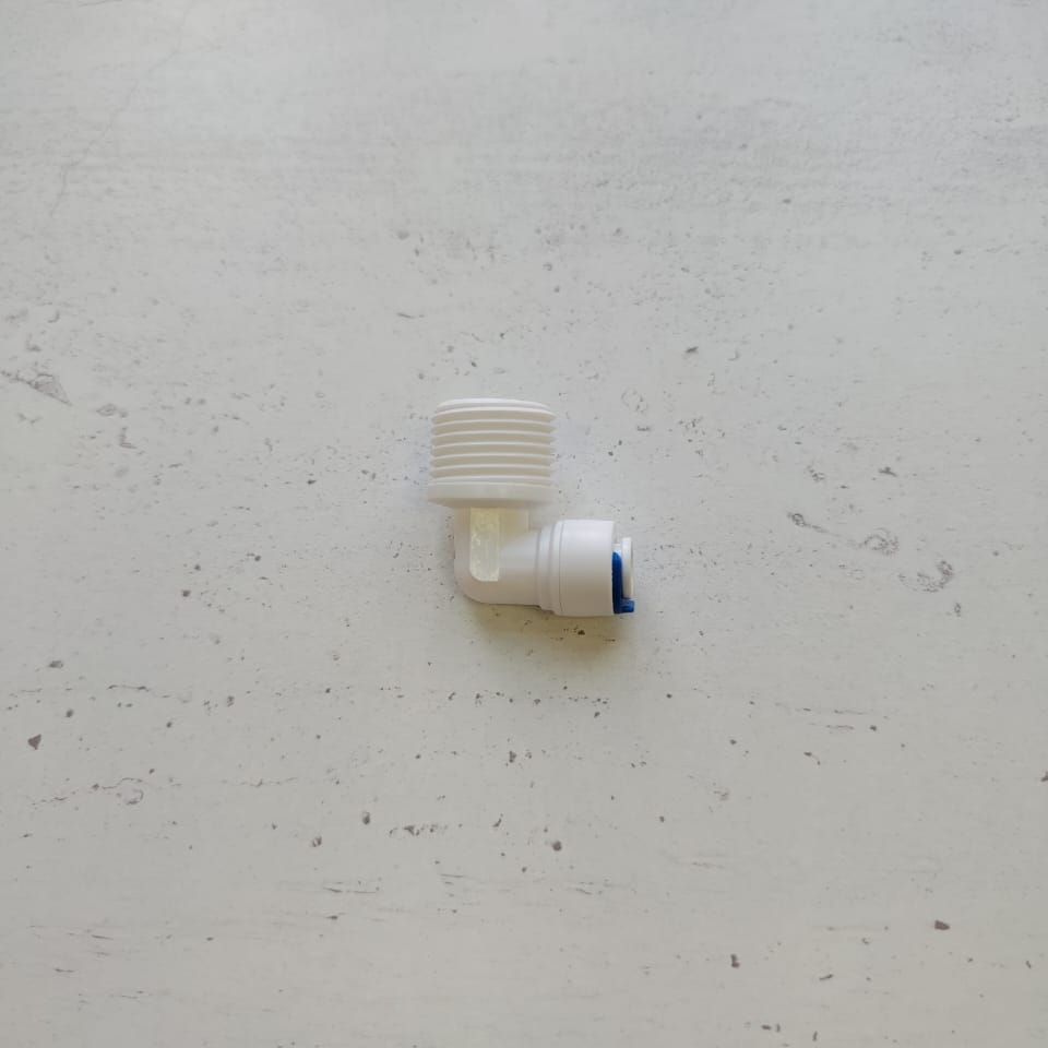 Фитинг переходник Г-образный 1/4" трубка - 1/2" внешняя резьба картинка №2