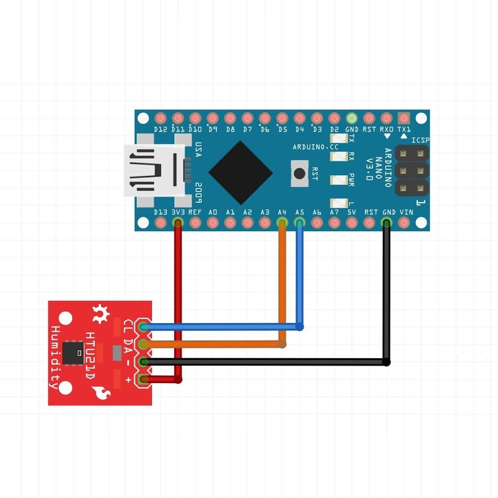 Датчика температуры HTU21D для Arduino картинка №2