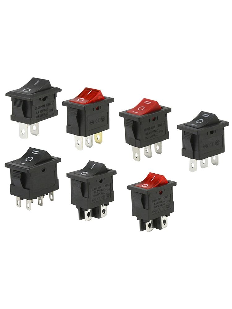 Тумблер выключатель KCD11 ON-ON 3А 250В 750Вт 3pin красный картинка №2