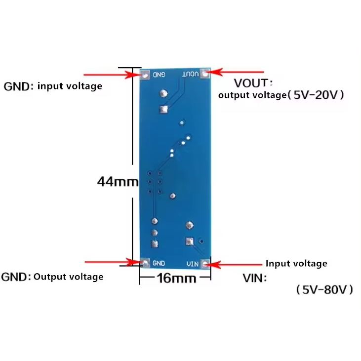 Понижающий DC-DC преобразователь XL7015 картинка №2