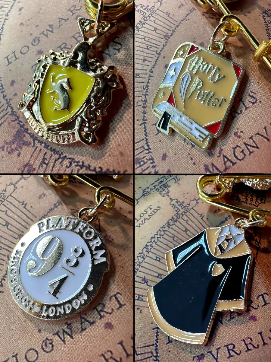 Булавка Гарри Поттер брошь с подвесками картинка №2