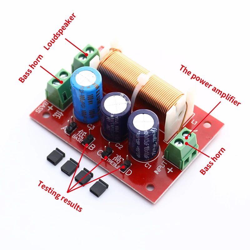 Модуль делителя звуковой частоты YL-2088, кроссовер динамика картинка №2