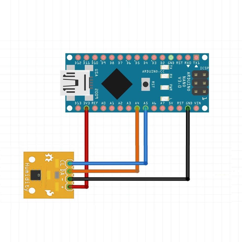 Датчика температуры и влажности HTU20D для Arduino картинка №2