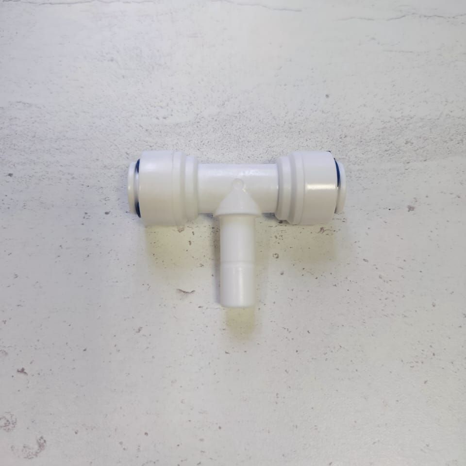 Фитинг тройник Т-образный 3/8" трубка - 3/8" трубка - 3/8" стержень картинка №2