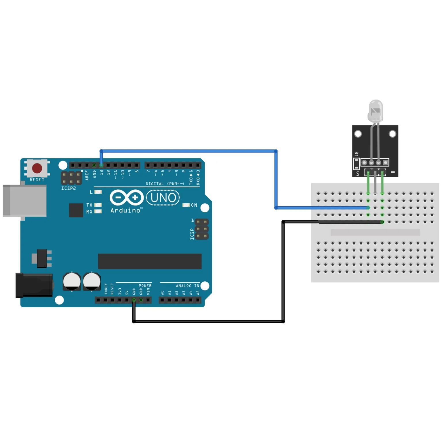 Модуль мигания 7 цветами KY-034 (HW-481) для Arduino картинка №2
