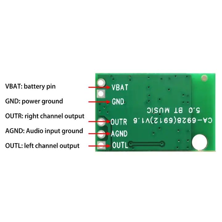 CA-6928 модуль аудиоусилителя с Bluetooth приемником картинка №2