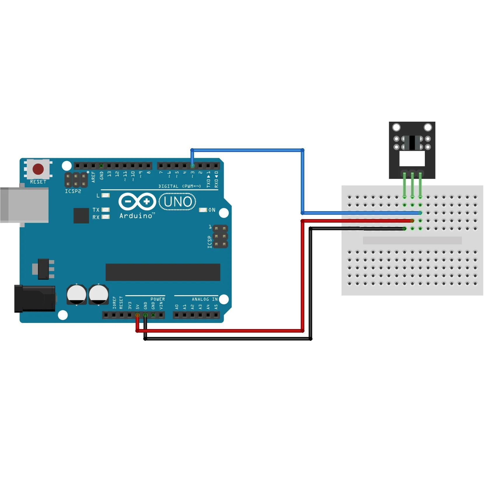 Модуль фотопрерывателя KY-010 (HW-487) для Arduino картинка №2