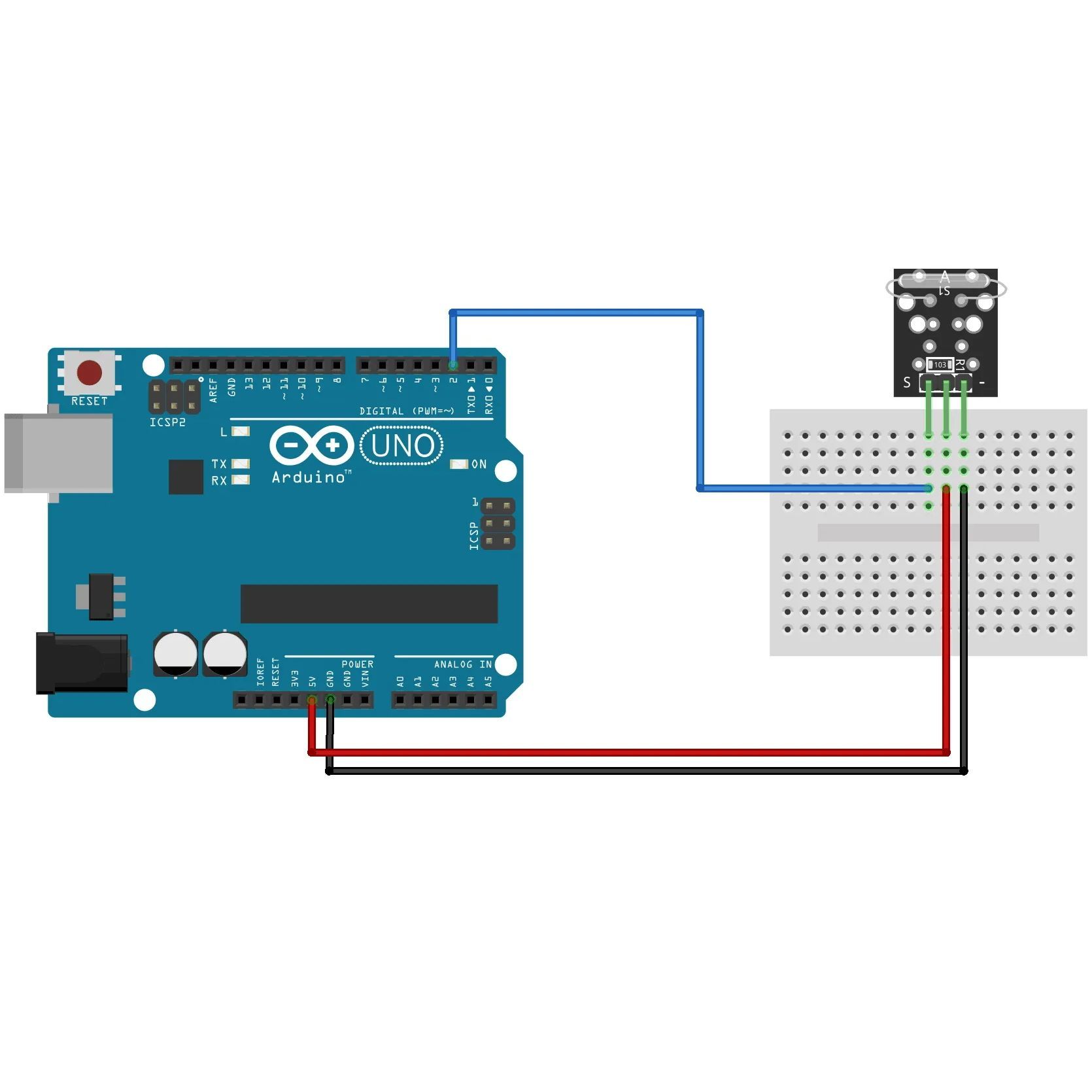 Модуль датчика магнитного поля с герконом KY-021 (HW-497) мини для Arduino картинка №2