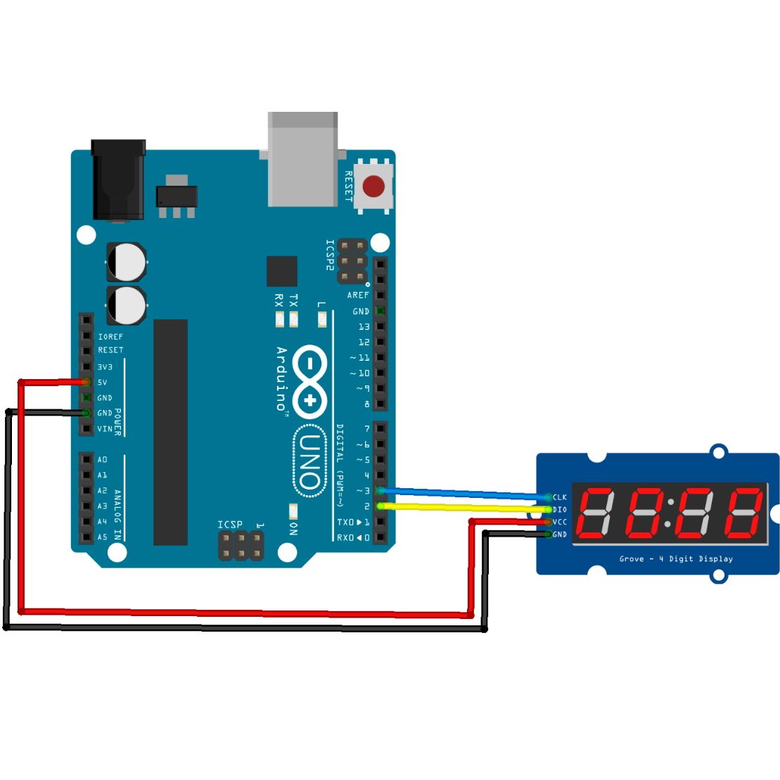 Модуль 7-сегментного индикатора TM1637 для Arduino картинка №2