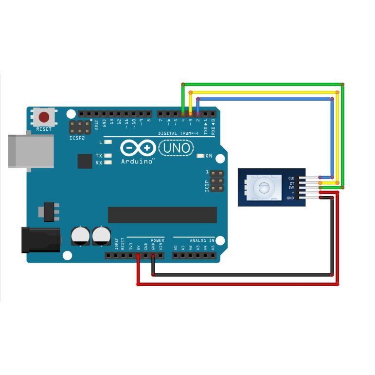 Плата модуль энкодер KY-040 (HW-040) для Arduino картинка №2