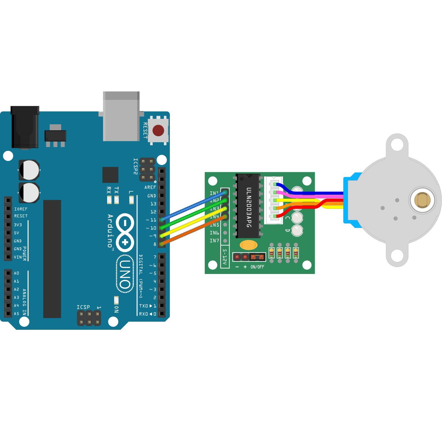 Драйвер на ULN2003 для Arduino картинка №2
