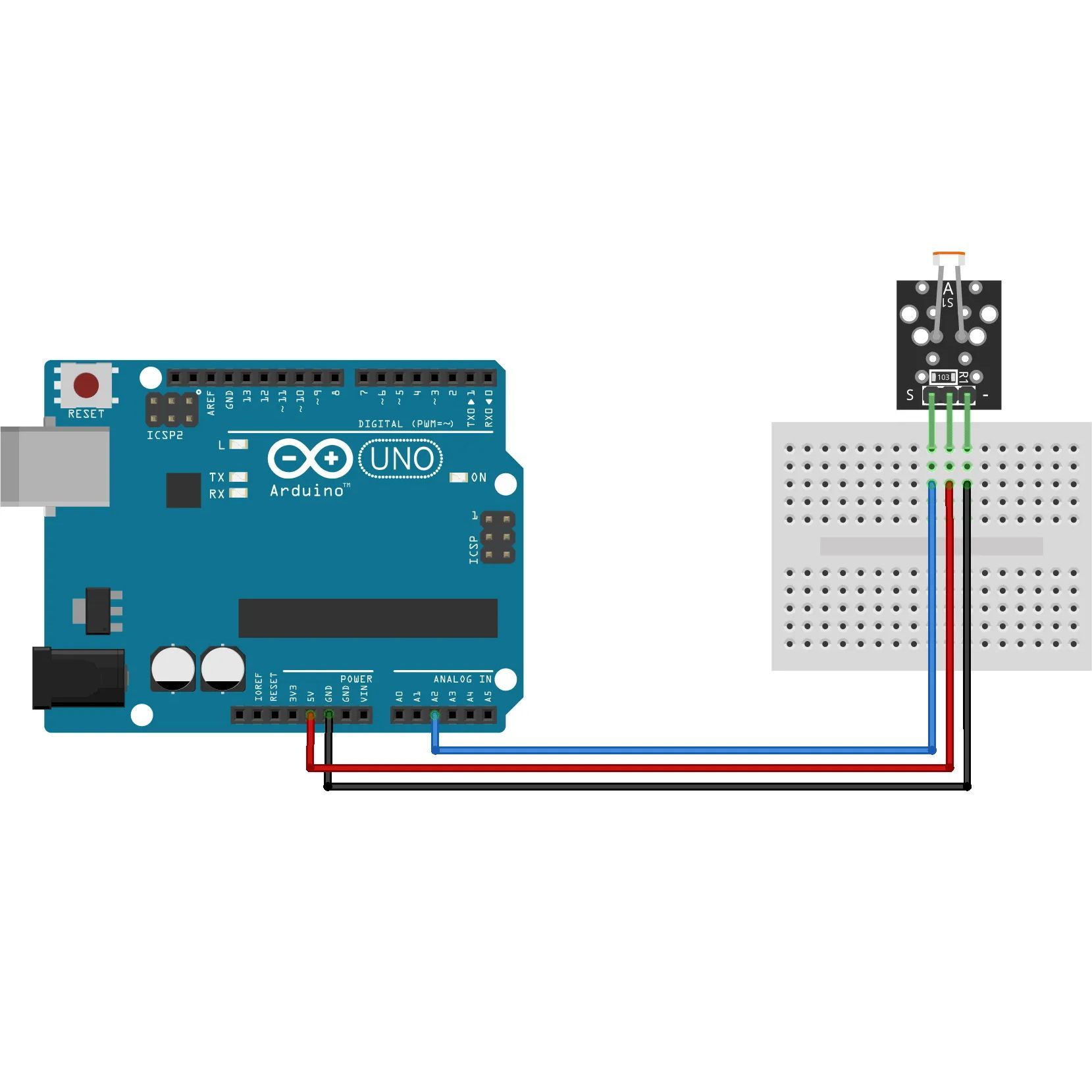 Модуль фоторезистора KY-018 (HW-486) для Arduino картинка №2